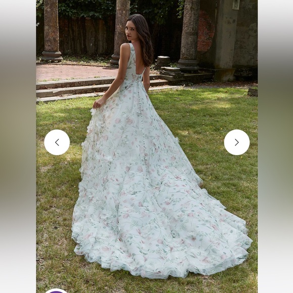 Morilee Blu “Pansy” 4166 IVORY - Picture 4 of 6